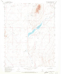 Hot Creek Butte 1969 topographic map thumbnail
