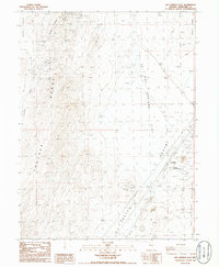 Hot Springs Flat 1986 topographic map thumbnail