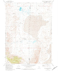 Hualapai Flat South 1980 topographic map thumbnail