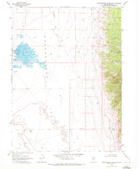 Independence Valley NW 1968 topographic map thumbnail