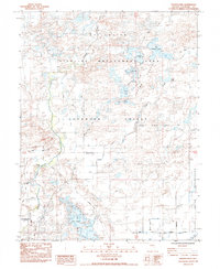 Indian Lakes 1985 topographic map thumbnail