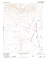 Jackass Flats 1961 topographic map thumbnail