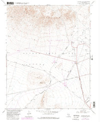 Jackass Flats 1961 topographic map thumbnail