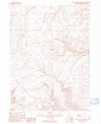 Jordan Meadow Mountain 1991 topographic map thumbnail