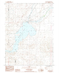 Lahontan Dam 1985 topographic map thumbnail