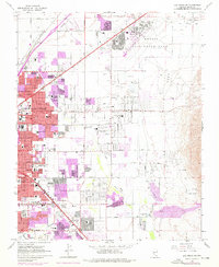 Las Vegas NE 1967 topographic map thumbnail