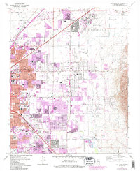 Las Vegas NE 1967 topographic map thumbnail