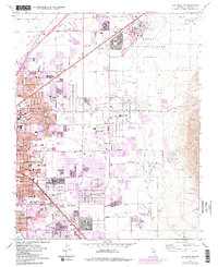 Las Vegas NE 1967 topographic map thumbnail