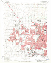 Las Vegas NW 1967 topographic map thumbnail