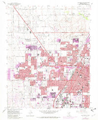 Las Vegas NW 1967 topographic map thumbnail