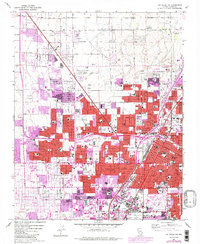 Las Vegas NW 1967 topographic map thumbnail