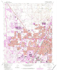 Las Vegas NW 1967 topographic map thumbnail