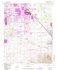Las Vegas SE 1967 topographic map thumbnail