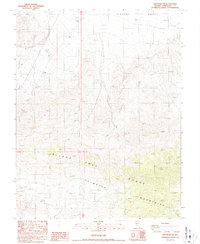 Lida Wash SW 1987 topographic map thumbnail
