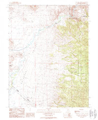 Long Dry Canyon 1988 topographic map thumbnail