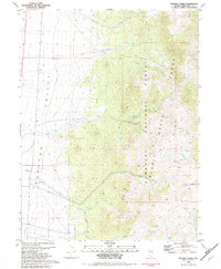 Mattier Creek 1982 topographic map thumbnail