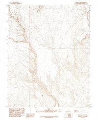 Mesquite NW 1985 topographic map thumbnail