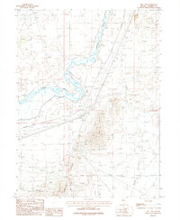 Mill City 1987 topographic map thumbnail