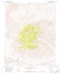 Miller Mountain 1967 topographic map thumbnail