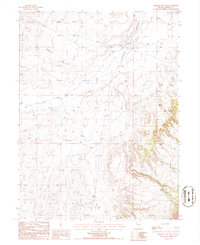 Mineral Hill NW 1986 topographic map thumbnail