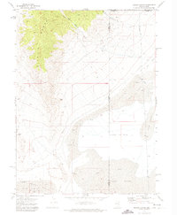 Miners Canyon 1971 topographic map thumbnail