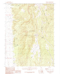 Minerva Canyon 1987 topographic map thumbnail