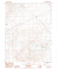 Misfits Flat 1985 topographic map thumbnail