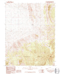 Monte Mountain 1987 topographic map thumbnail