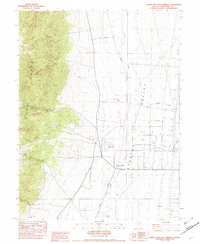 Monte Neva Hot Springs 1982 topographic map thumbnail