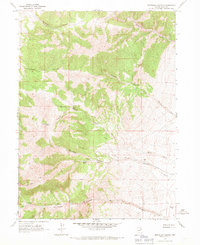 Montello Canyon 1967 topographic map thumbnail