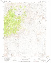 Montezuma Peak 1970 topographic map thumbnail