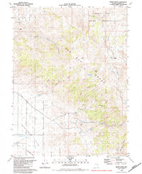 Moses Rock 1980 topographic map thumbnail