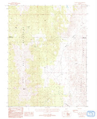 Mount Como 1987 topographic map thumbnail