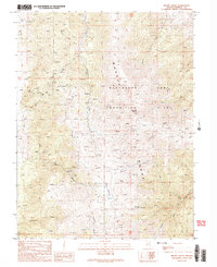 Mount Grant 1989 topographic map thumbnail