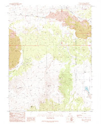 Mount Hicks 1989 topographic map thumbnail