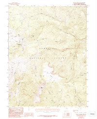 Mount Moriah 1986 topographic map thumbnail