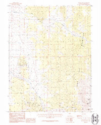 Mount Siegel 1986 topographic map thumbnail