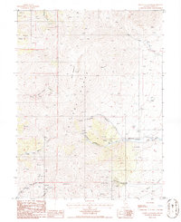 Mount Callaghan 1986 topographic map thumbnail
