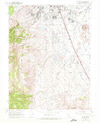 Mt. Rose NE 1969 topographic map thumbnail