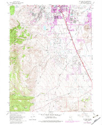 Mt. Rose NE 1969 topographic map thumbnail