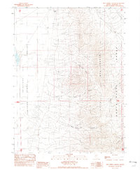 Mud Spring Canyon 1982 topographic map thumbnail