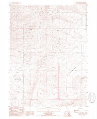 Mule Canyon 1985 topographic map thumbnail