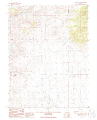 Ninemile Peak 1989 topographic map thumbnail