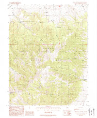 North Shoshone Peak 1988 topographic map thumbnail