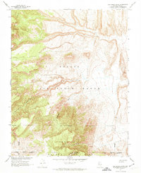 Oak Spring Butte 1962 topographic map thumbnail