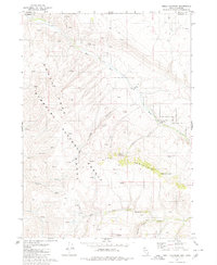 Odell Mountain 1980 topographic map thumbnail