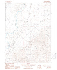 Oreana 1987 topographic map thumbnail