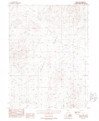 Oreana NW 1987 topographic map thumbnail