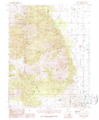 Oreana Peak 1986 topographic map thumbnail