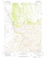 Owyhee 1971 topographic map thumbnail